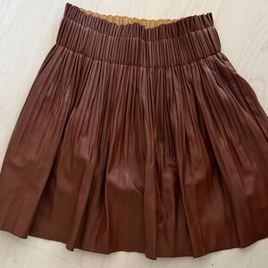 7 For All Mankind Chocolate A-Line Skirt